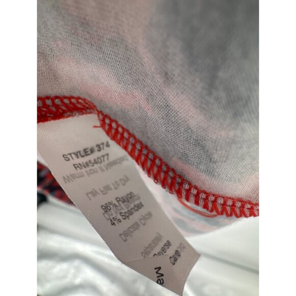 CAbi Watercolor knit Jersey Shirt Dress women's size medium long sleeve new - Picture 4 of 6